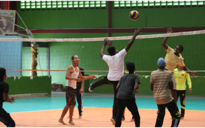 Cummings Lodge Secondary School students involved in volleyball sessions