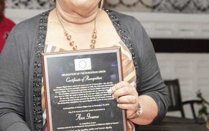 Child Protection Director receives Human Rights Award