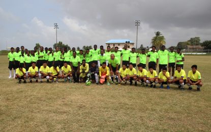 Football gears donated to four schools …to encourage greater participation in the sport