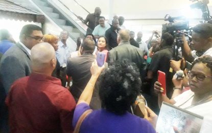 Breaking News! Commotion erupts between PPP and APNU officials at GECOM Command Centre