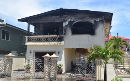 Lamaha Gardens house badly damaged by fire
