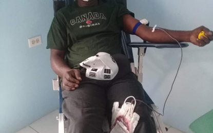 18 units collected in Kwakwani Blood Drive