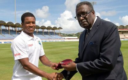 Leon Johnson became West Indies’ 300th Test player in 2014 As West Indies won its 500thTest in St Lucia