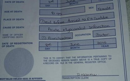 Release of death certificate to Coalition… Relatives demand explanation from GRO