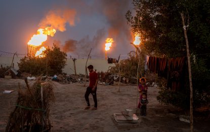 Southern Iraq’s toxic twilight:  burning gas and poisoning air