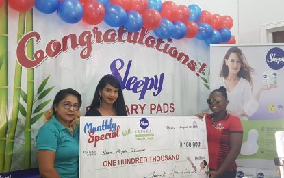 Another $100,000 winner for Sleepy Sanitary Pads