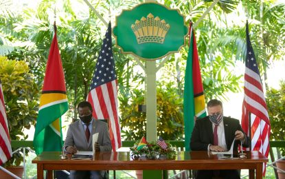 US, Guyana agree to jointly monitor, protect local maritime space