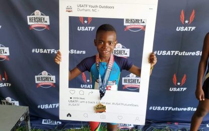 Eight-year-old Guyanese Alpha Harrison named USATF Athlete of the Year/NY