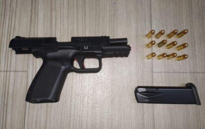 Group drinking at gas station during curfew arrested after gun find