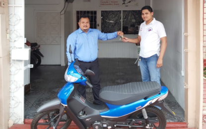 Timothy’s Motorcycle & Spares donates man of the series motorcycle for Big Man Cricket