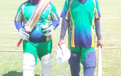 GCB/Tropical Springs O-40 T20 Cricket  W/Dem Masters, W/Dem Mavericks, Jai Hind, Regal Mastersreach semis