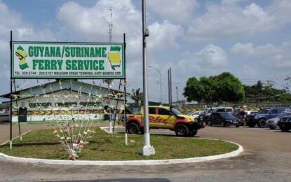 Guyana-Suriname ferry service to resume tomorrow