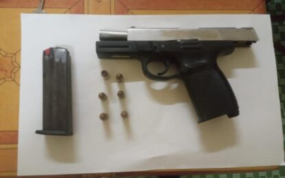 Two nabbed with illegal gun in Diamond