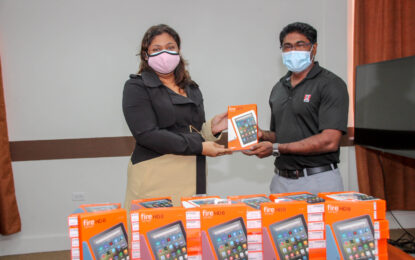 KFC donates 250 tablets to Education Ministry