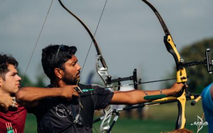 Devin Permaul representing Archery Guyana at Pan American Championships