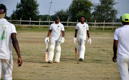 BCB/Elizabeth Styles (2019) U-21 Final Sinclair’s (3-37 & 73) and Gopilall’s (50*) guides RHT Namilco Thunderbolt Flour to title