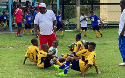 Berbice FA Administrator Joseph Simon pays tribute to the late Neil ‘Grizzly’ Humphrey