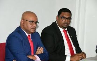 President Ali, VP Jagdeo discuss Berbice deepwater port with CGX, investors