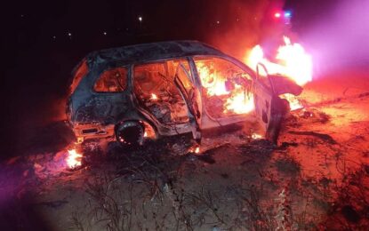 Burnt car found hours after execution on Linden Highway