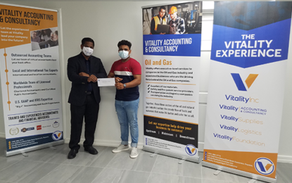 Vitality Inc sponsors cricket tournament and educational Scholarship for BCB