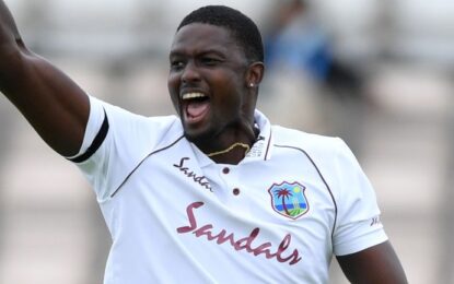 Brathwaite, Mayers, Holder fifties help West Indies set Sri Lanka 377 to win