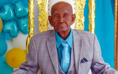 Nelson B. Clonmell is Guyana’s latest Centenarian