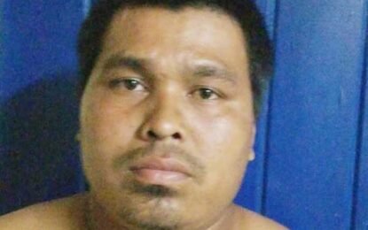 Fugitive found in makeshift Camp  -Tried to mislead cops with weight gain
