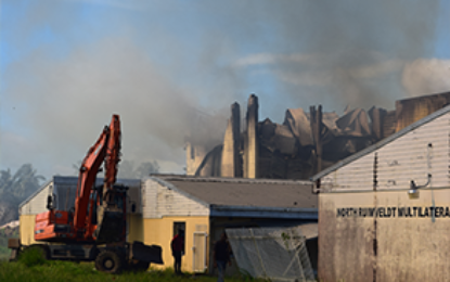Fire destroys sections of North Ruimveldt Multilateral Secondary
