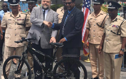 Ramjattan sent 12 cops to the U.S to learn to ride bicycles the country donated to Guyana