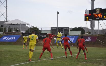 ‘Golden Jaguars’ lose to ‘The Sugar Boys’ 0-3; Osafa Simpson makes debut for Guyana