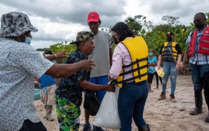 Region Three and Four Residents receive relief supplies