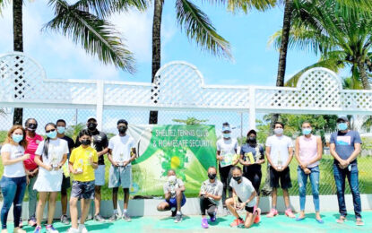 Sheltez Jnr tournament closing ceremony held last Saturday -Lack of facilities biggest challenge for local Tennis says Nat Coach