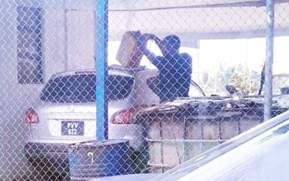 Cop, accomplice caught stealing Guyana Police Force’s fuel