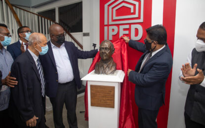 IPED salutes Dr. Yesu Persaud’s contribution to business development