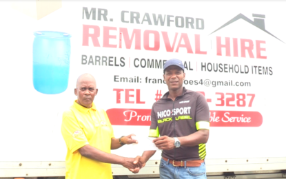 Overseas based former national cyclist Franco Crawford rewards long serving coach