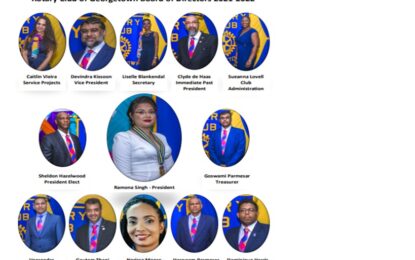 Guyana’s premier Rotary Club installs new Board of Directors