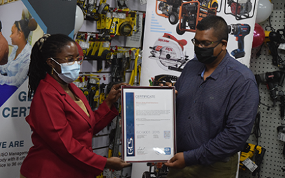 Local company gets ISO certification