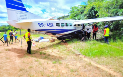 Punctured tyre blamed for plane mishap