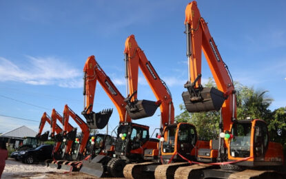 Seven excavators procured to enhance country’s drainage capabilities