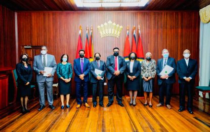 Members of Guyana’s first Law Reform Commission sworn in