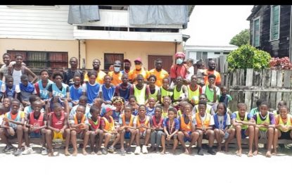 VMFA facilitate Kids Outreach Programme in Albouystown on Sunday last