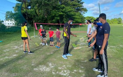 Air Badminton for young Golf players