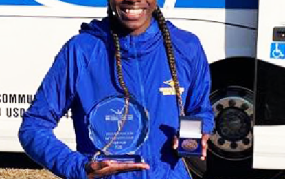 Guyana’s Moore wins NJCAA women’s athlete of the year award