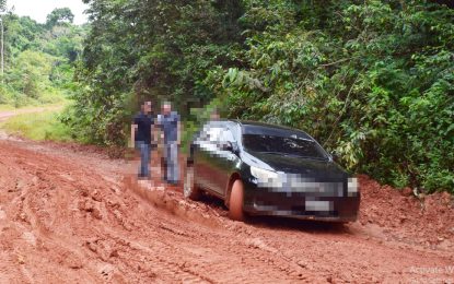Govt. paying millions to maintain road that Chinese companies destroying