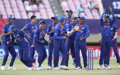 ICC Men’s U19 CWC… Ostwal (5-28), Bawa (4-47), Dhull (82) lead India to 45-run win over SA