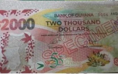 Central Bank to launch $2000 note