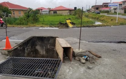 Steel rod which impaled pedal cyclist placed outside culvert