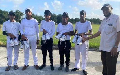 “Cricket gear for young and promising cricketers in Guyana”