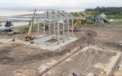 Oil and gas training centre under construction at Lusignan