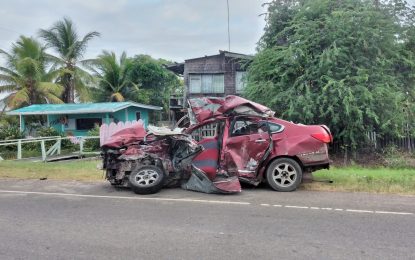 Two killed in Corentyne highway smash-up